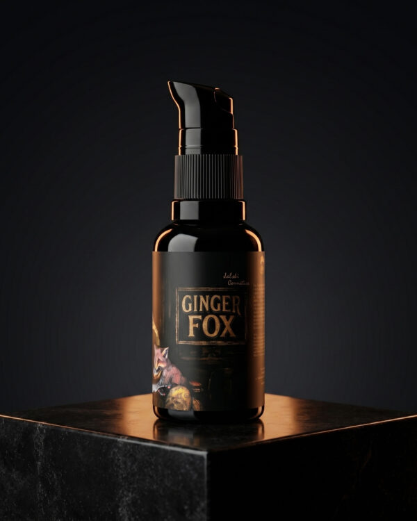 Olejek do brody Ginger Fox - nawilżenie i wygładzenie o aromacie whiskey z owocami